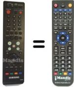 Comandos à distância equivalente Samsung MF59-00286A