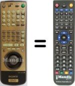 Comandos à distância equivalente Sony DVP-S7770