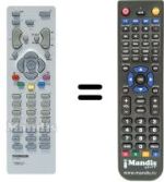 Comandos à distância equivalente Thomson DTH5000