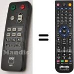 Comandos à distância equivalente NAD AMP 1