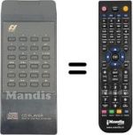 Comandos à distância equivalente RS-1030
