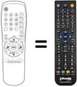 Comandos à distância equivalente Samsung CF 20F42 Z