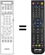 Comandos à distância equivalente Samsung SP 43 RETROPRO