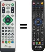 Comandos à distância equivalente Metronic ZAPBOX USB PLAYER
