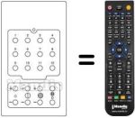 Comandos à distância equivalente 16 CHANNELS
