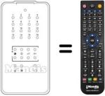 Comandos à distância equivalente 16 PROGRAMMI IR