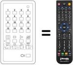 Comandos à distância equivalente 16 PROGRAMMI US