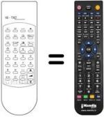 Comandos à distância equivalente 16 TXT