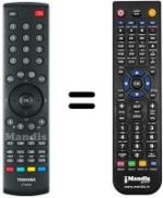 Comandos à distância equivalente Toshiba 26 DV 615