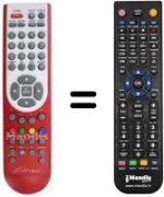 Comandos à distância equivalente DIUNAMAI 19 WD-TV 6550