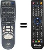 Comandos à distância equivalente JVC HR-VP790 U
