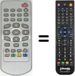 Comandos à distância equivalente Techno Trend DVB-T S100