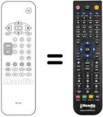 Comandos à distância equivalente Dual ETV-70550