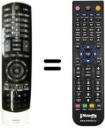 Comandos à distância equivalente Toshiba 40 TL 868