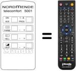 Comandos à distância equivalente TELECOMFORT 5001