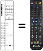 Comandos à distância equivalente NordMende SL 7201 BT / PIP
