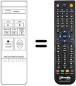 Comandos à distância equivalente LG VCR-32