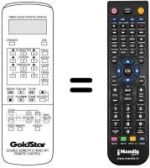Comandos à distância equivalente LG GHV-8430 P