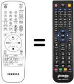 Comandos à distância equivalente Samsung SV-600 XH
