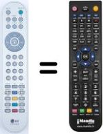 Comandos à distância equivalente LG 15 LC 1R