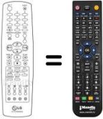 Comandos à distância equivalente LG KE 14PZ GX / BX / PX