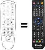 Comandos à distância equivalente LG 20 J 3 RX