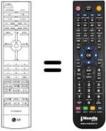 Comandos à distância equivalente LG MZ 42PZ10