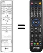 Comandos à distância equivalente LG MW 30LZ10