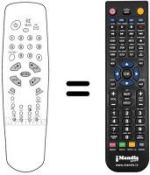 Comandos à distância equivalente Akai TV 2107 T