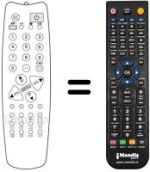 Comandos à distância equivalente SCHNEIDER STV 3766 HYPER BAND OSD