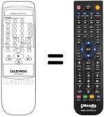 Comandos à distância equivalente 97P1R2BT12