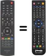 Comandos à distância equivalente Sharp LC 19 S7E