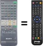 Comandos à distância equivalente Sony KV-211 XMTU