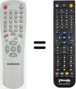 Comandos à distância equivalente Samsung SV-430 F