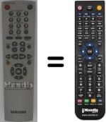 Comandos à distância equivalente Samsung SV-445 G