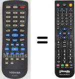 Comandos à distância equivalente Toshiba SD-189 EKE