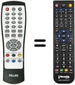 Comandos à distância equivalente Akai AK SCART 20