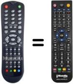 Comandos à distância equivalente Akai AK TV 322