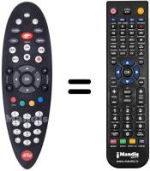 Comandos à distância equivalente Alice ALICE HOME TV (PIRELLI)