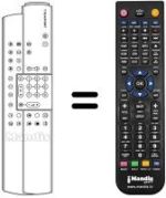 Comandos à distância equivalente Blaupunkt PS 55-20 VT 7 669 260