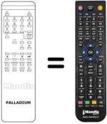 Comandos à distância equivalente Palladium CTV 330 / 930