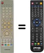 Comandos à distância equivalente Samsung LW 22A13W