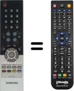 Comandos à distância equivalente Samsung LW 17M24C