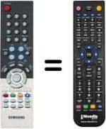 Comandos à distância equivalente Samsung PS 42D51 S