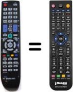 Comandos à distância equivalente Samsung PS 42B450