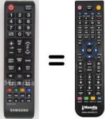 Comandos à distância equivalente Samsung PS 50B430
