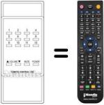 Comandos à distância equivalente REMOTE CONTROL UNIT 12 PROG
