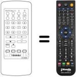 Comandos à distância equivalente Toshiba 2180 TD