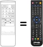 Comandos à distância equivalente Supertech CTV 2632 AV