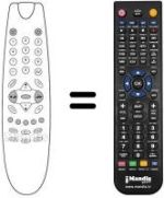 Comandos à distância equivalente United UTV 9020 X